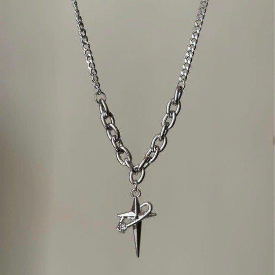 スパークル チェーンネックレス SILVER