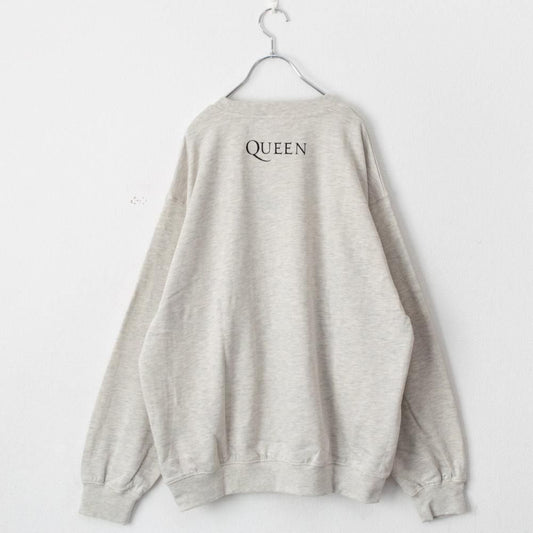 QUEEN ロゴプリント スウェットトップ KINARI WHITE