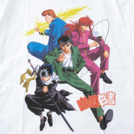 幽☆遊☆白書 集合 長袖Tシャツ ロンT PE1148 PE1149 WHITE