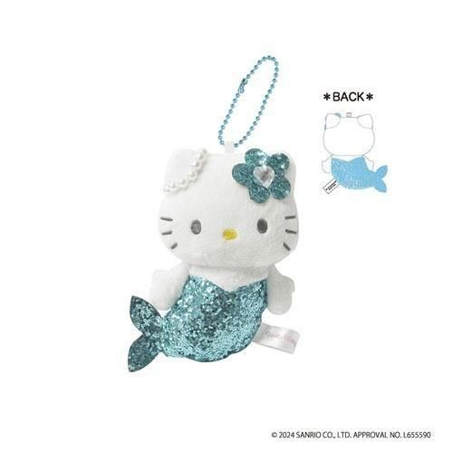 ハローキティ グリッターマスコット マーメイド(ブルー)