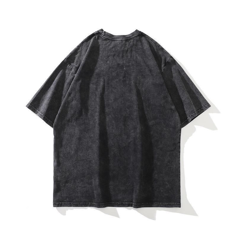 Angel Devil Teddy ウォッシュ加工 ユニセックス Tシャツ BLACK