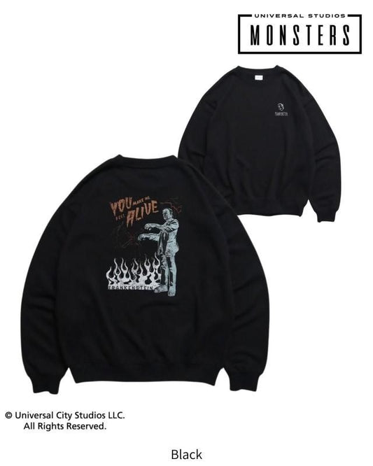 UNIVERSAL MONSTERS モンスターレトロ スウェット BLACK
