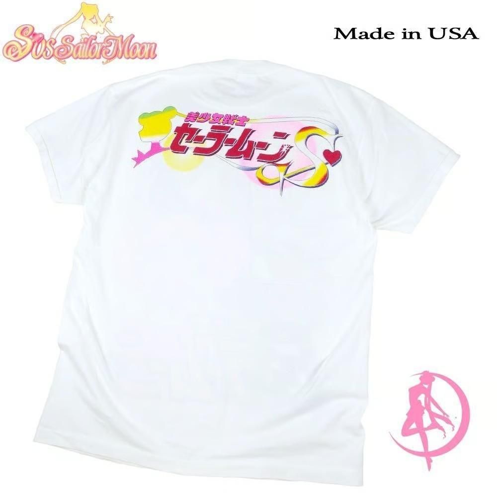 美少女戦士セーラームーン Tシャツ USA製 並行輸入品 WHITE 384