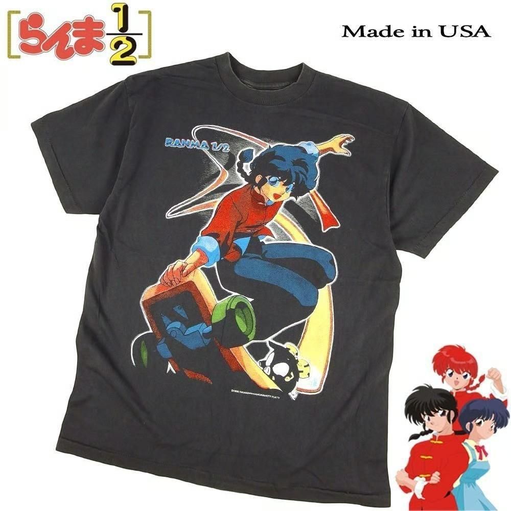 らんま1/2 並行輸入品 アニメ Tシャツ BLACK 403