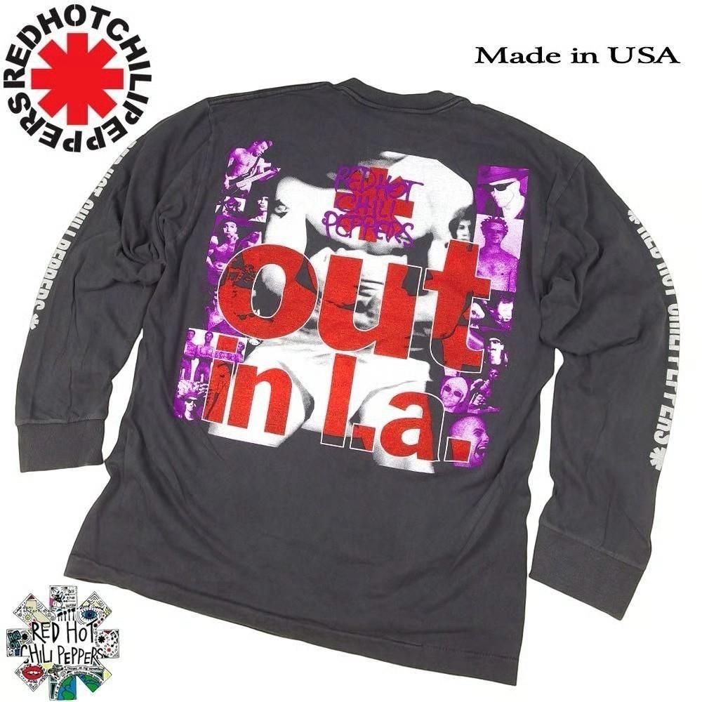 RED HOT CHILIPEPPERS レッドホットチリペッパーズ USA製 並行輸入品 フォト柄 ロンT 329
