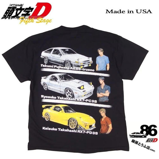 頭文字D アニメ Tシャツ USA 357