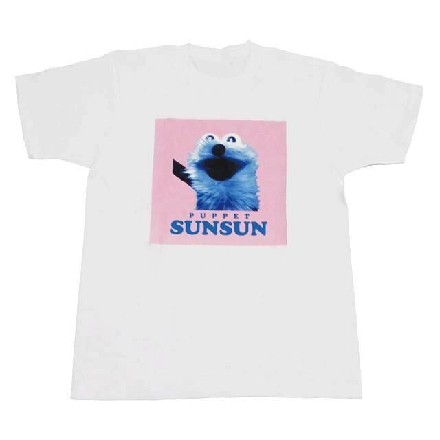 パペットスンスン PUPPET SUNSUN キャラクター Tシャツ にこにこ WHITE PS-8623