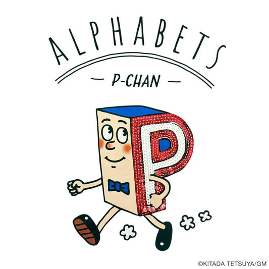 P-CHAN スパンコールデザイン 半袖Tシャツ WHITE