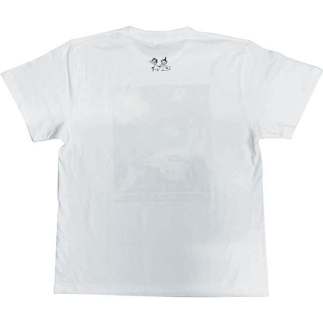 ムーミン 80th プレミアム小説Tシャツ たのしい(飛行おに) Tシャツ 半袖 WHITE