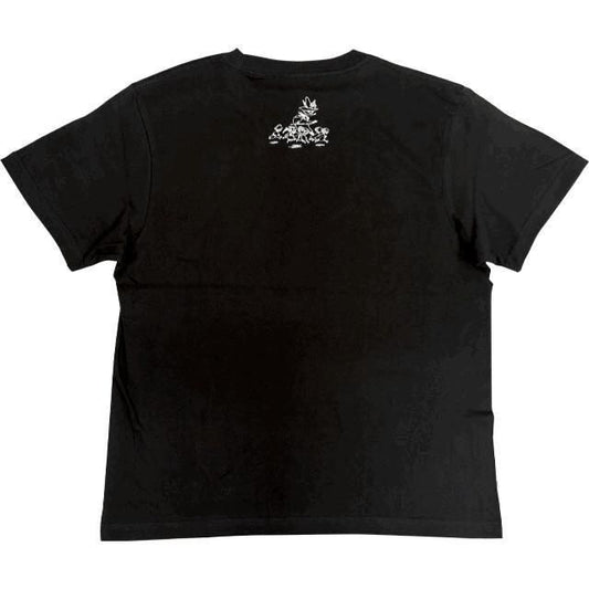 ムーミン 80th プレミアム小説Tシャツ 夏祭り(スナ&ミイ) Tシャツ 半袖 BLACK