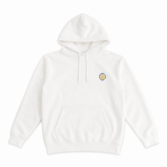 MYUUA CHINA ドラゴンGOODLUCK フーディ パーカー WHITE