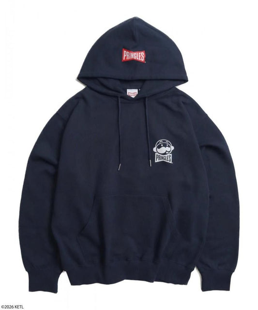 PRINGLES プリングルズ 発泡BACKプリントパーカー Navy
