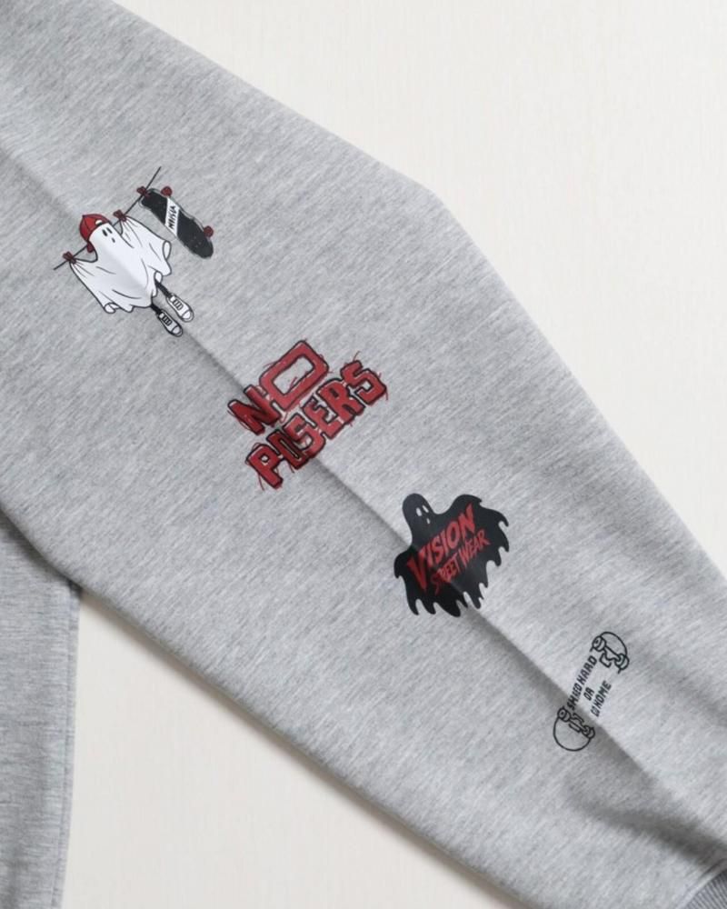 VISION STREET WEAR ゴースト ポンチトレーナー Gray