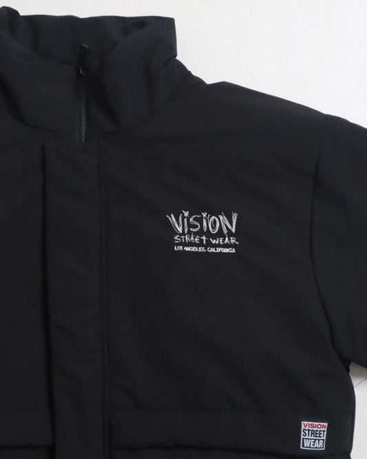 VISION STREET WEAR スタンドネック中綿ジャケット Black
