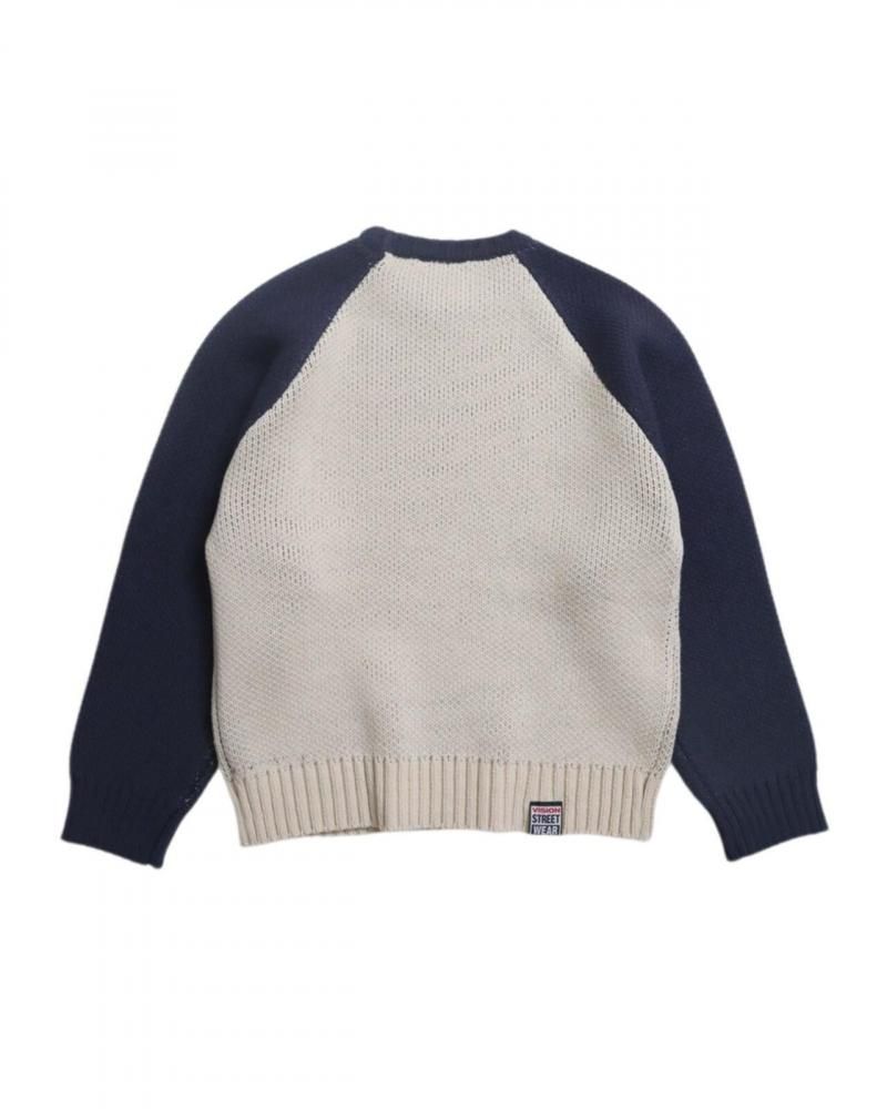 VISION STREET WEAR カーリーロゴニット Navy
