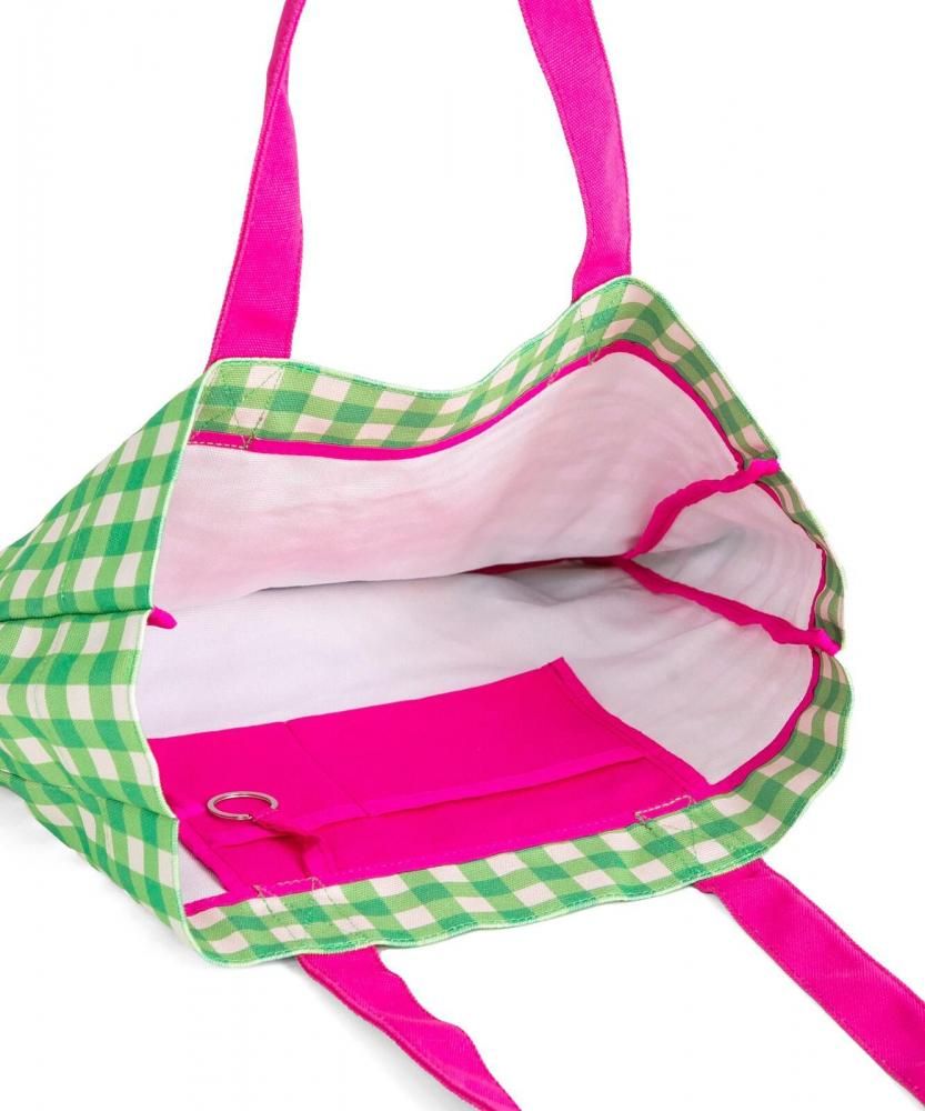 MYUUA BOX トートバッグ GREEN CHECK