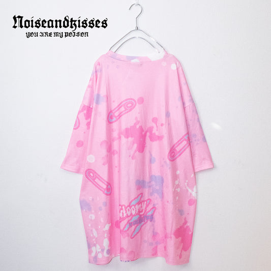 ACDC RAG Pastel Gloomy Huge T-shirt PINK