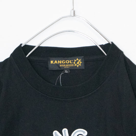KANGOL Music Circle Short Sleeve T-Shirt BLACK