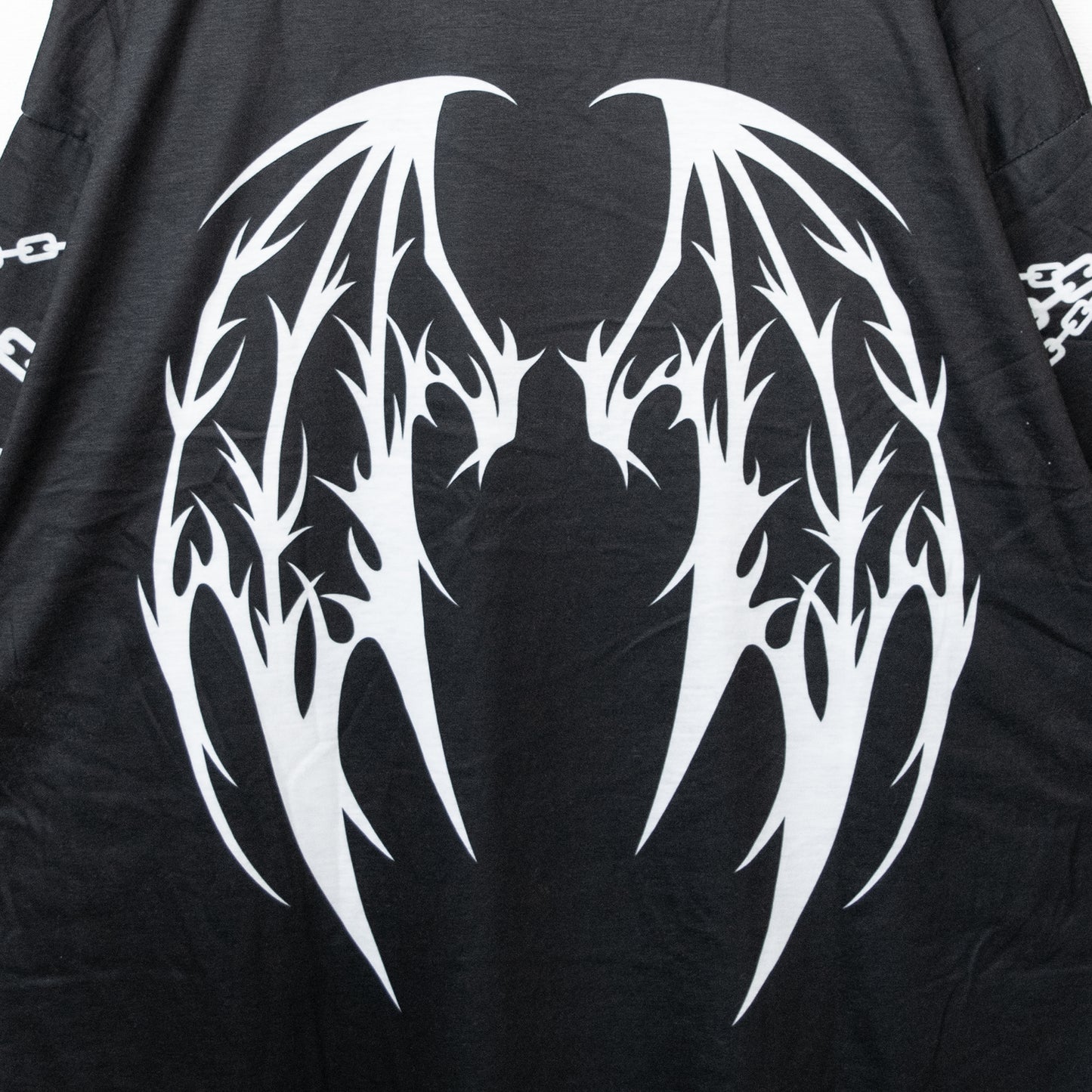 SUNCITY DOLL x ACDC RAG Sweet My Pain Huge T-shirt BLACK