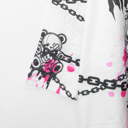 SUNCITY DOLL x ACDC RAG Sweet My Pain Huge T-shirt WHITE