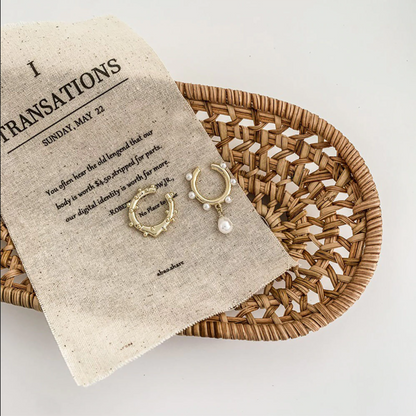 Purple Cream Pearl Ear Cuff Set P906