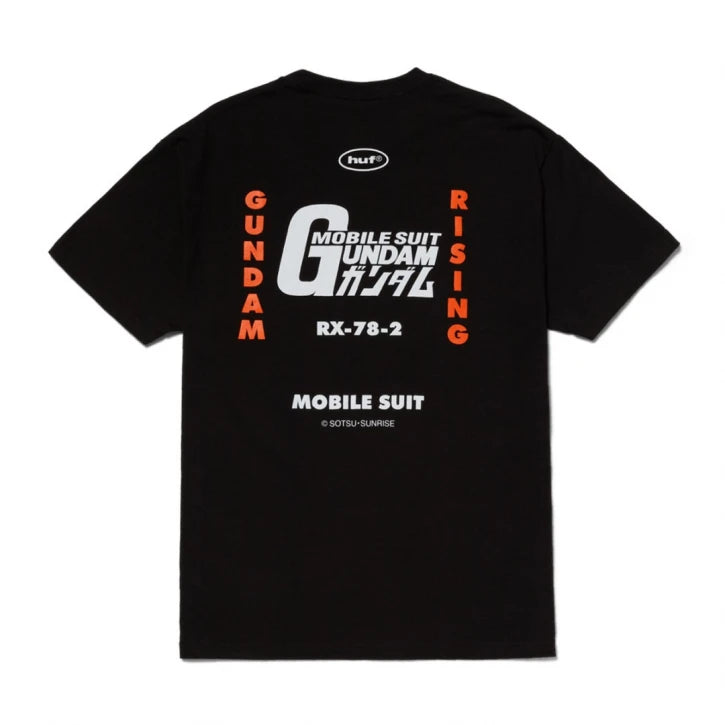 HUF × 機動戦士ガンダム GUNDAM RISING S/S TEE  BLACK