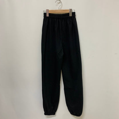 ミニ裏毛レイヤード風スウェット セットアップ BLACK