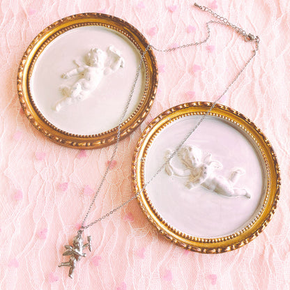 Purple Cream シルバーエンジェルネックレス P598 SILVER シルバー