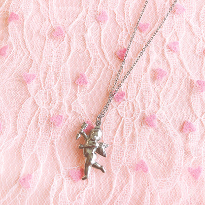 Purple Cream シルバーエンジェルネックレス P598 SILVER シルバー