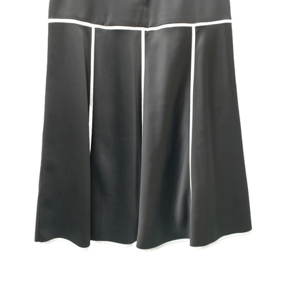 doll up oops ハイウエストパイピングスカート BLACK WHITE