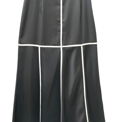 doll up oops ハイウエストパイピングスカート BLACK WHITE