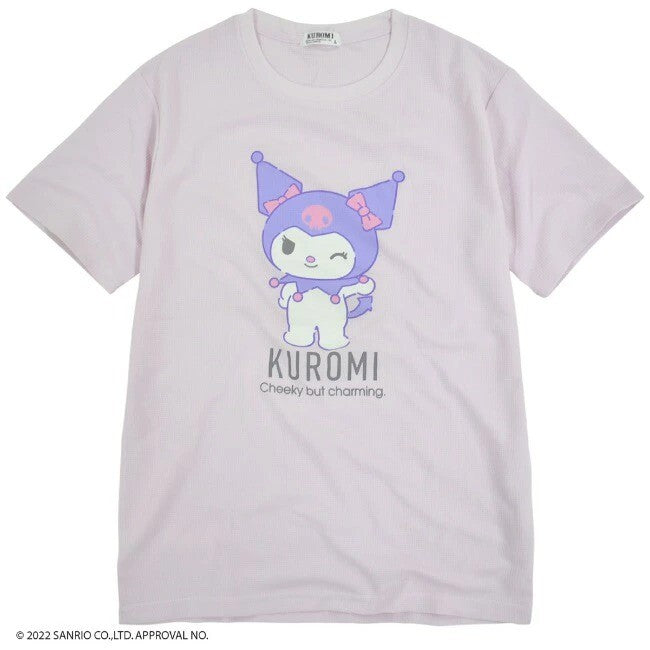 Sanrio Kuromi Dry Waffle T-shirt and Shorts Set PURPLE