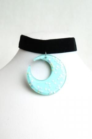 【会員限定0円】XTS Mint Moon Velvet チョーカー