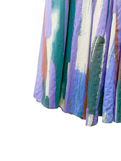 Titilate Valet(TEVALT) オリジナルペイント柄ウェストシャーリングスカート