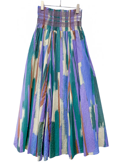 Titilate Valet(TEVALT) オリジナルペイント柄ウェストシャーリングスカート