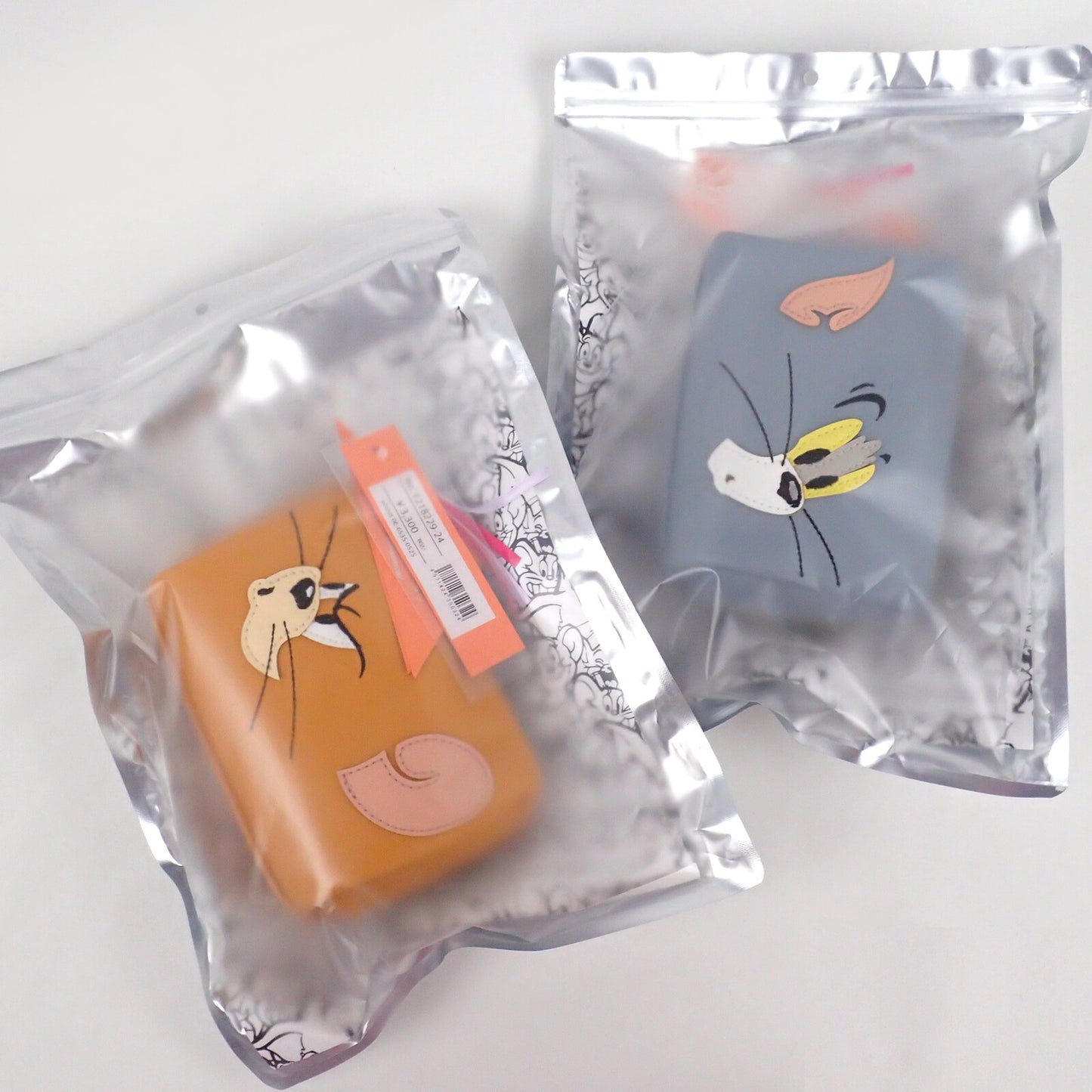 TOM &amp; JERRY x Flapper Face Applique Cosmetic Pouch Jerry