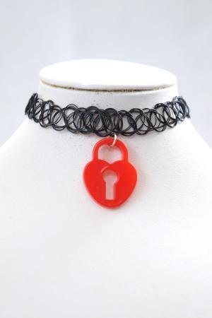 【会員限定0円】XTS Love Locks Tattoo ネックレス RED