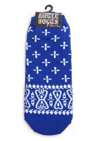 Ladies Ankle Socks (Bandana Navy) - YOUAREMYPOISON