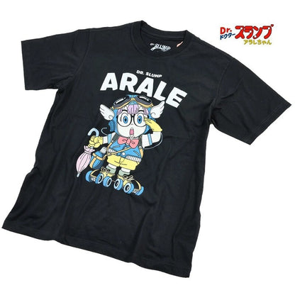ドクタースランプ アラレちゃん Tシャツ あられちゃん ガっちゃん BLACK