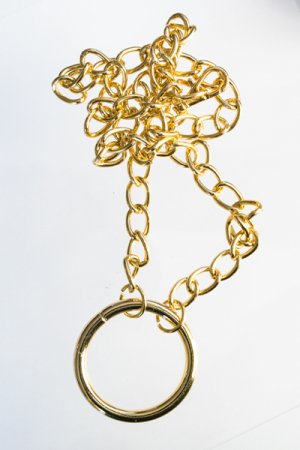 single O-Ring Chain necklace GOLD
