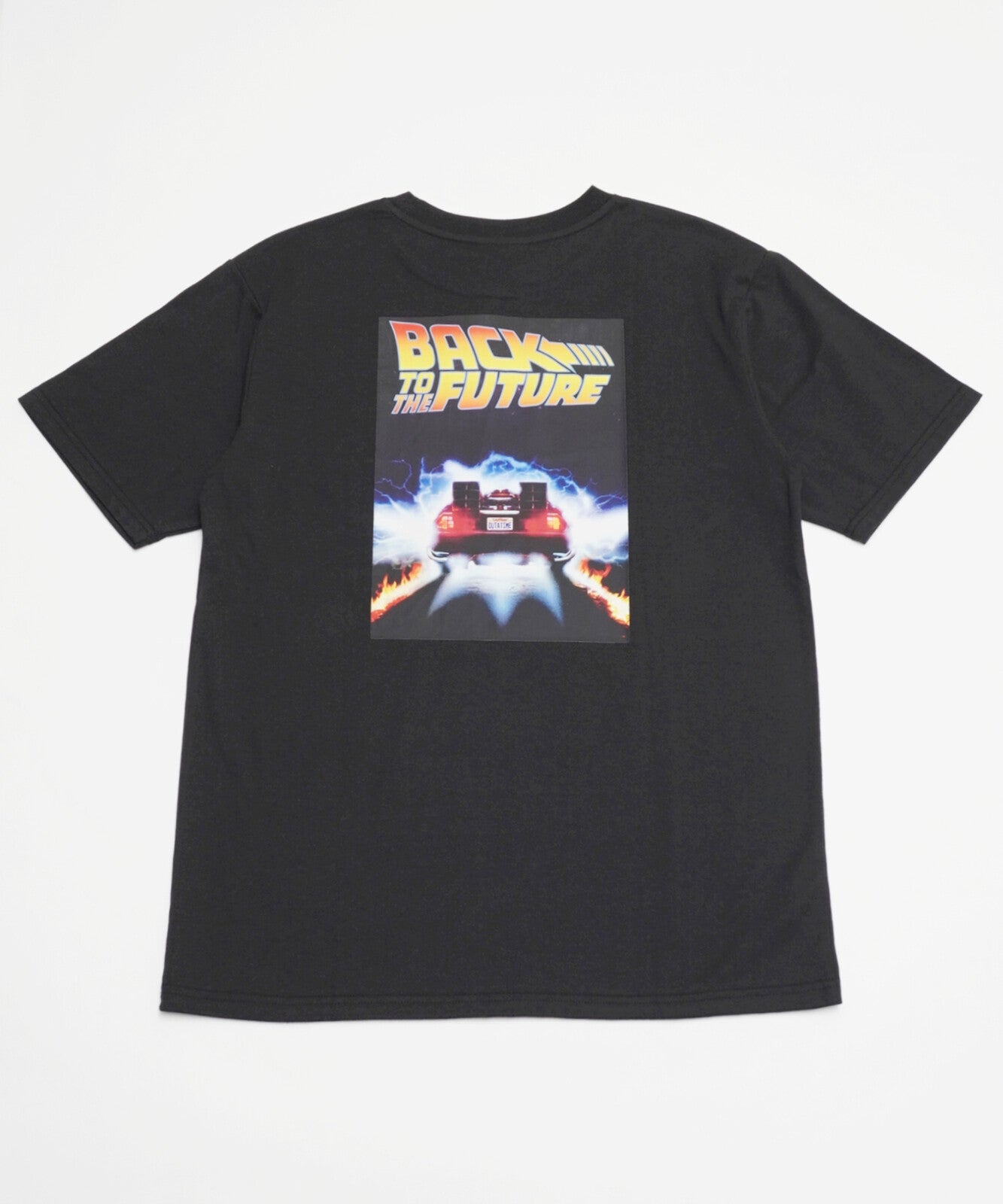 BACK TO THE FUTURE プリント 半袖 BIG Tシャツ BLACK