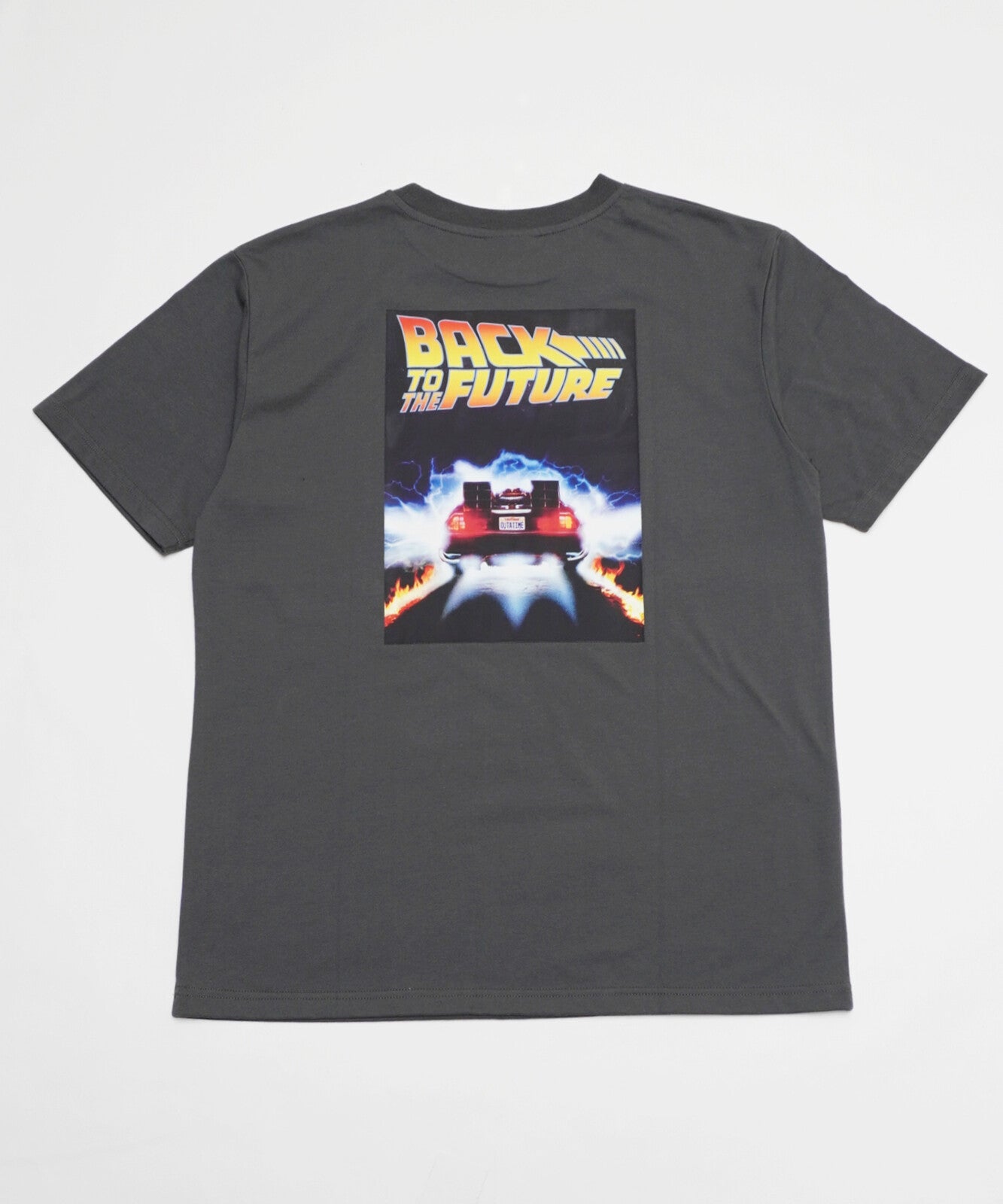 BACK TO THE FUTURE プリント 半袖 BIG Tシャツ CHARCOAL