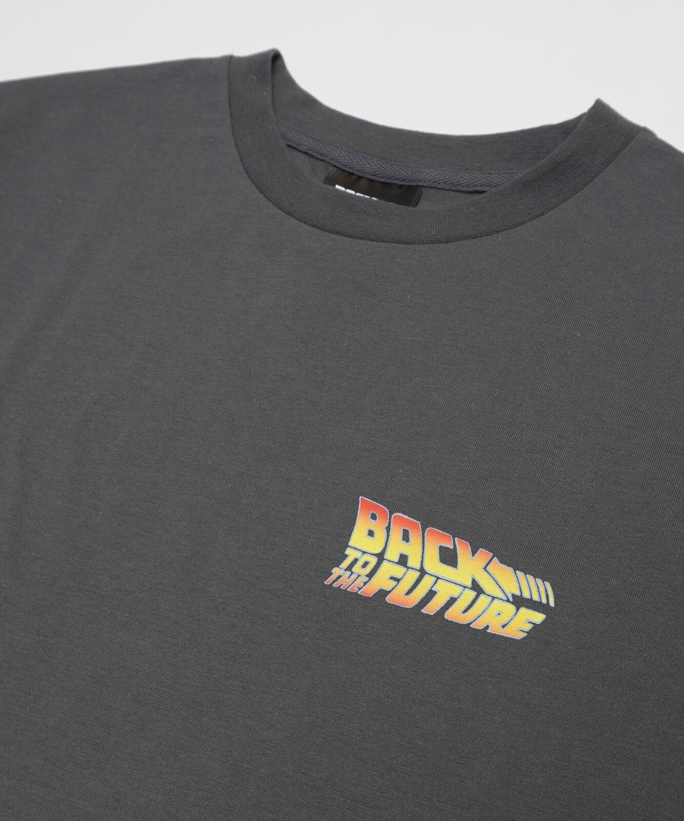 BACK TO THE FUTURE プリント 半袖 BIG Tシャツ CHARCOAL