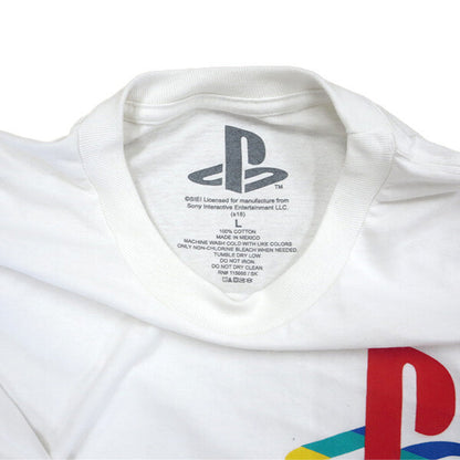 SONY PlayStation 並行輸入品 ロゴプリント ロンT WHITE