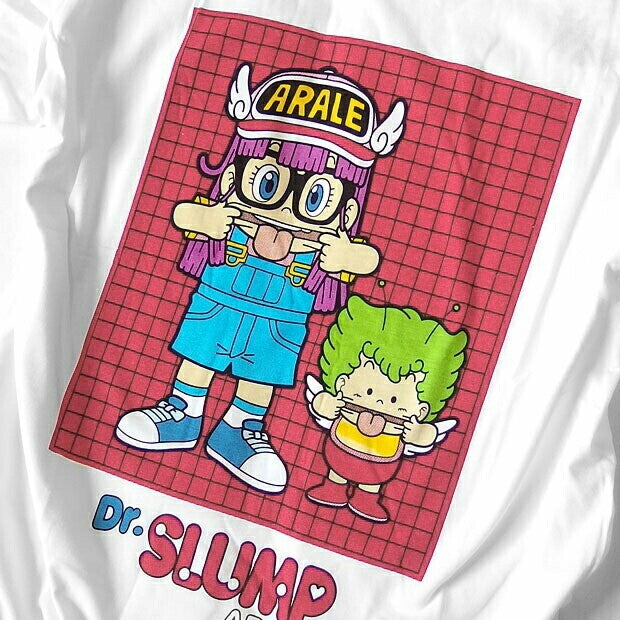 ドクタースランプ アラレちゃん Tシャツ アラレちゃん ガッちゃん WHITE
