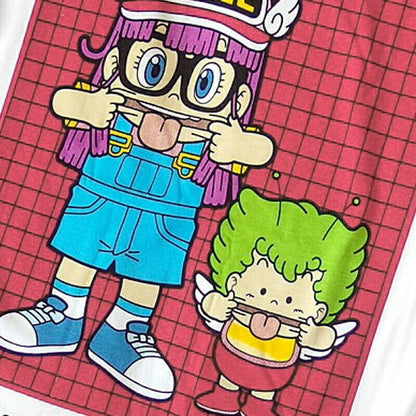 ドクタースランプ アラレちゃん Tシャツ アラレちゃん ガッちゃん WHITE