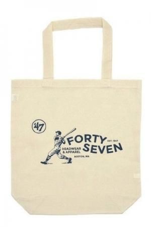 47フォーティーセブン Forty Seven Logo Print Cotton Tote