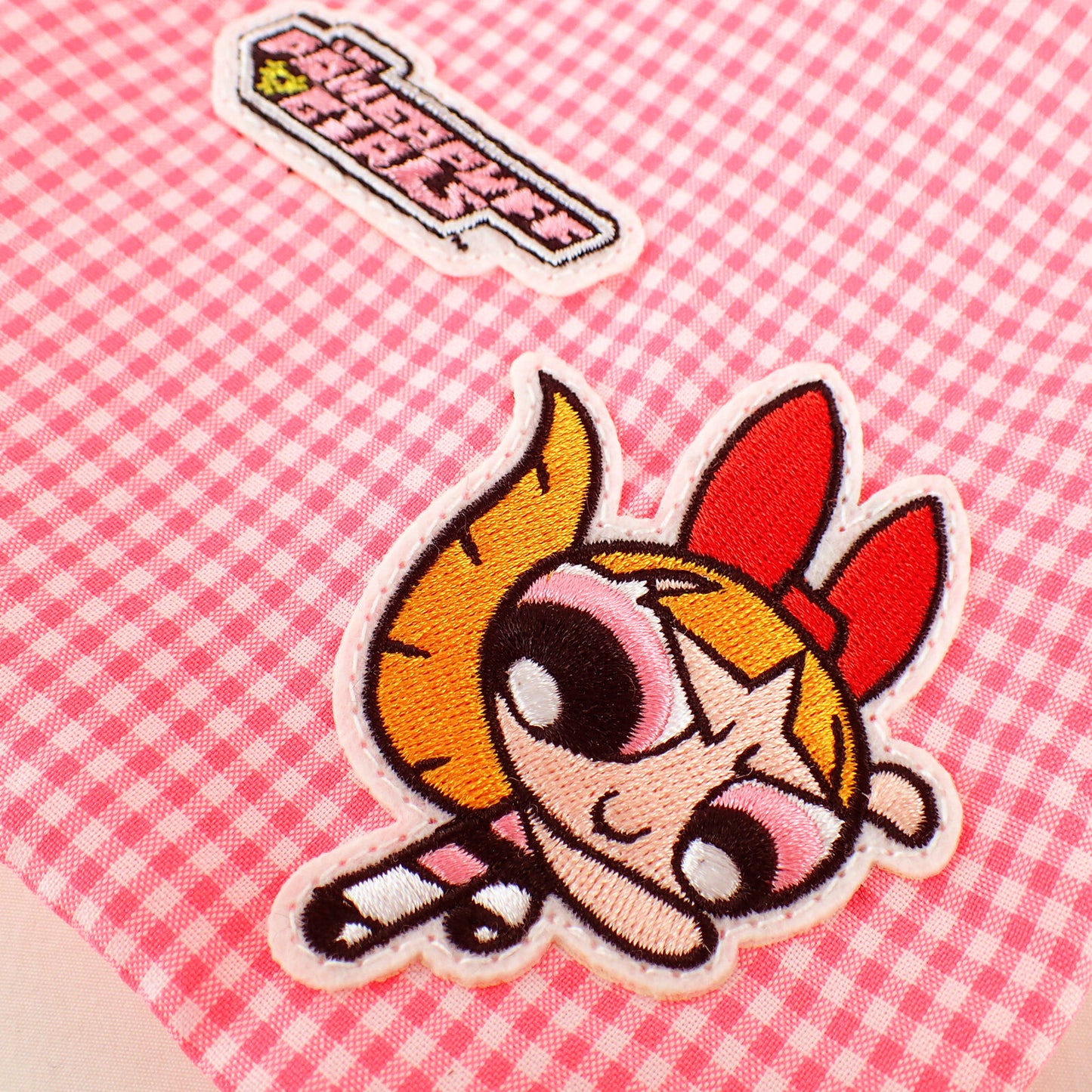 The Powerpuff Girls×Flapper Applique Drawstring Pouch