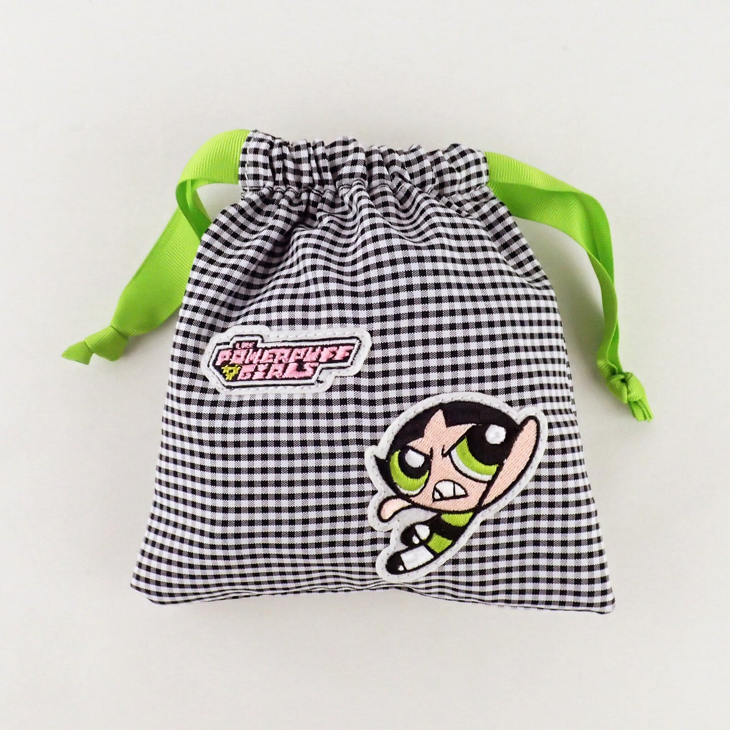 The Powerpuff Girls×Flapper Applique Drawstring Pouch