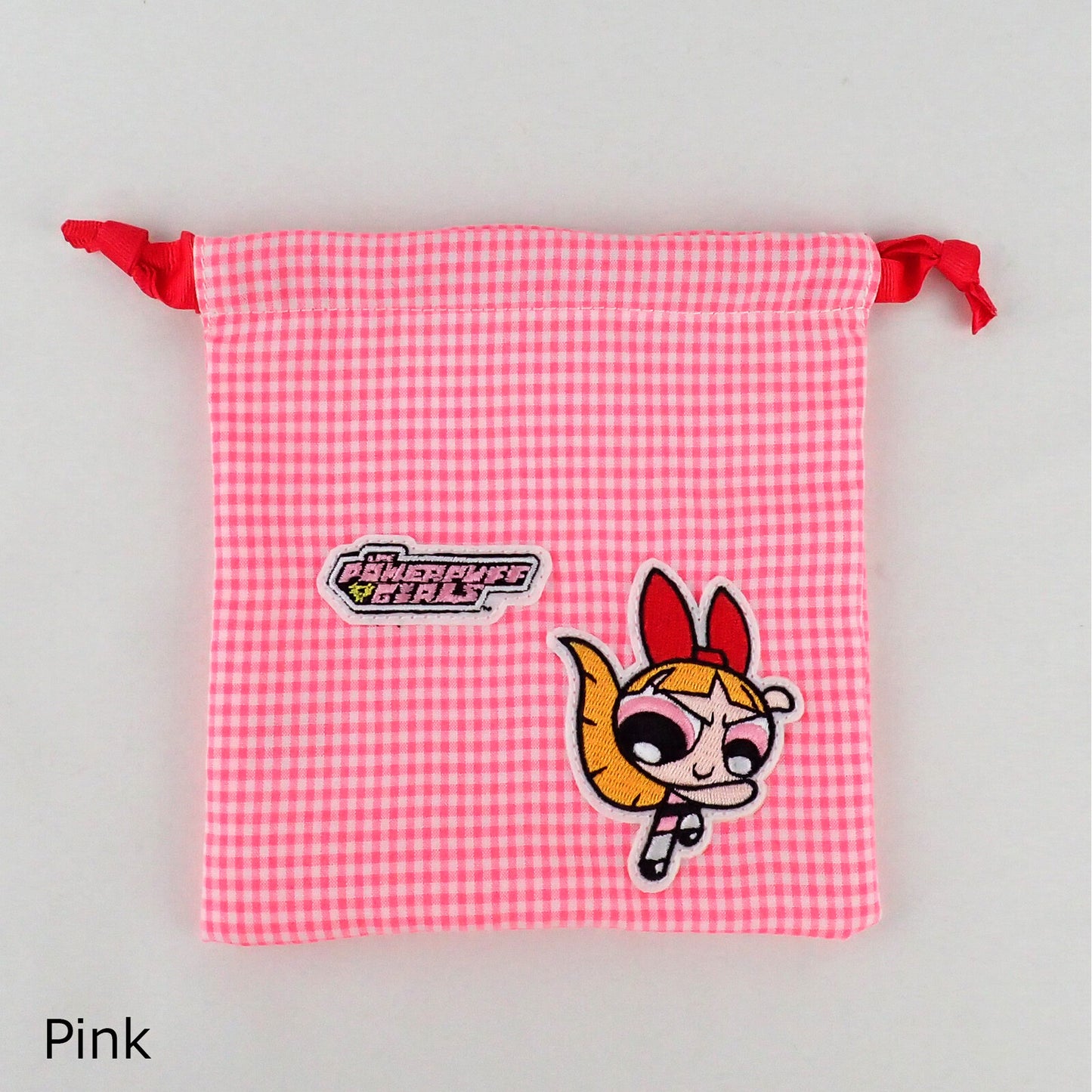 The Powerpuff Girls×Flapper Applique Drawstring Pouch